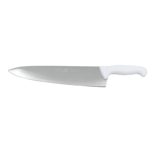 Cuchillo Para Chef Acero Inoxidable 12" Pulgadas Mango Blanco