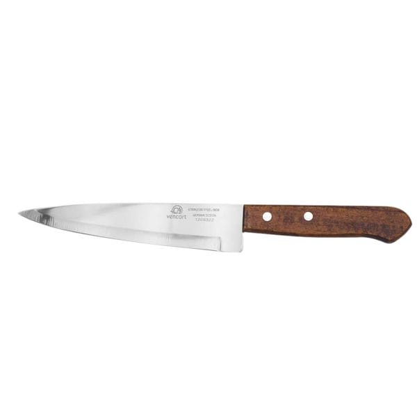 Cuchillo Chef Acero Inoxidable Mango De Madera 7" Pulgadas