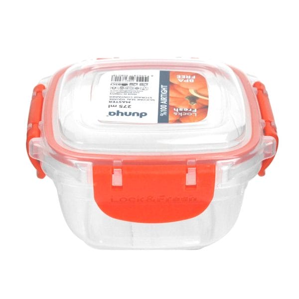Contenedor Hermético Cuadrado 250 Ml