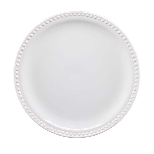 Plato Trinche De Cerámica Emboss Mauve Santa Anita 27 Cm