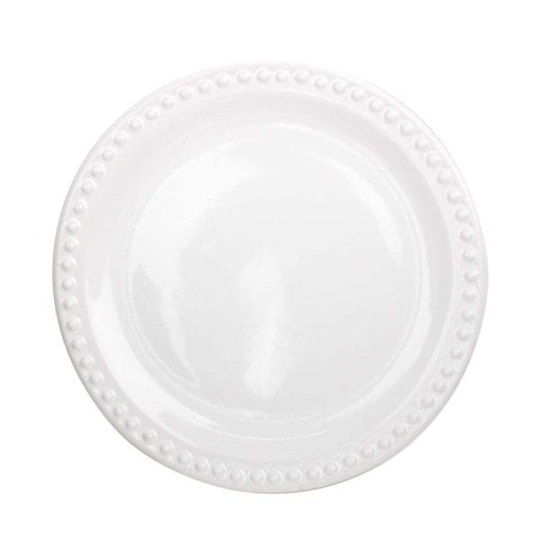 Plato Postre De Cerámica Mauve Santa Anita 20 Cm