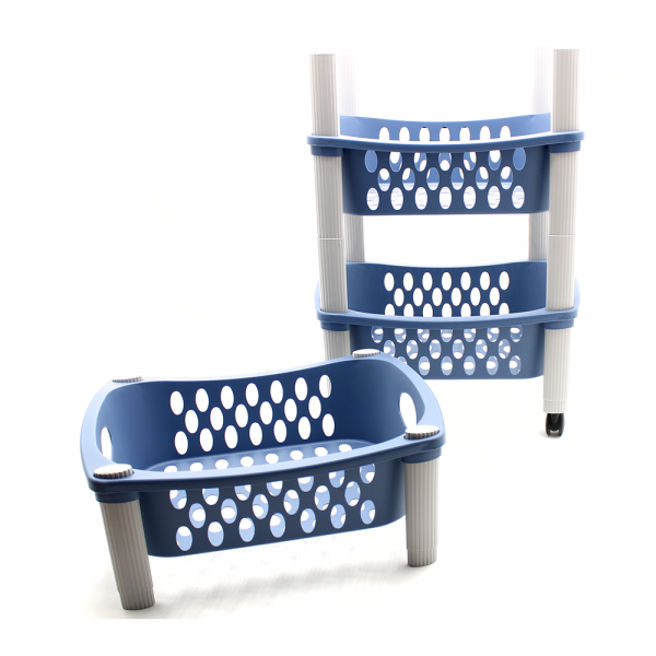 Carrito Organizador 3 Niveles Azul