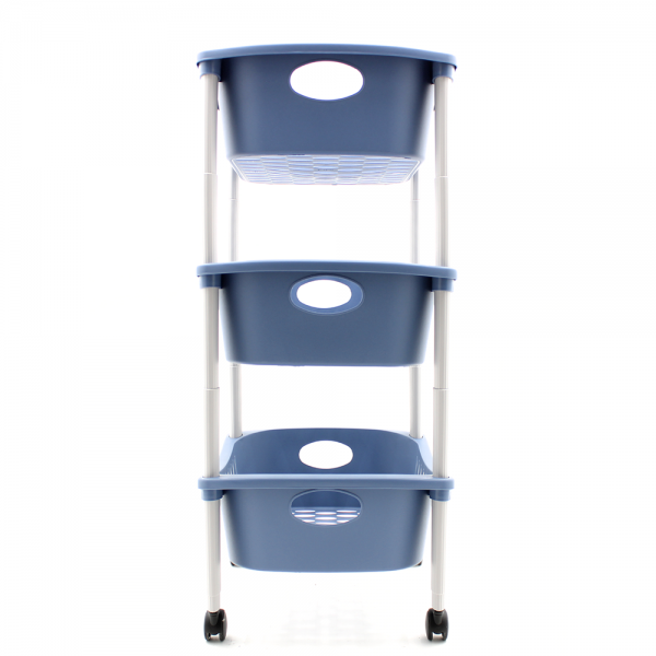 Carrito Organizador 3 Niveles Azul - Image 3