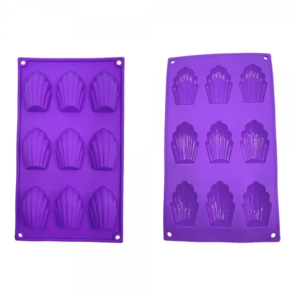Molde de Silicón Para Repostería Madalenas Con 9 Cavidades - Image 2