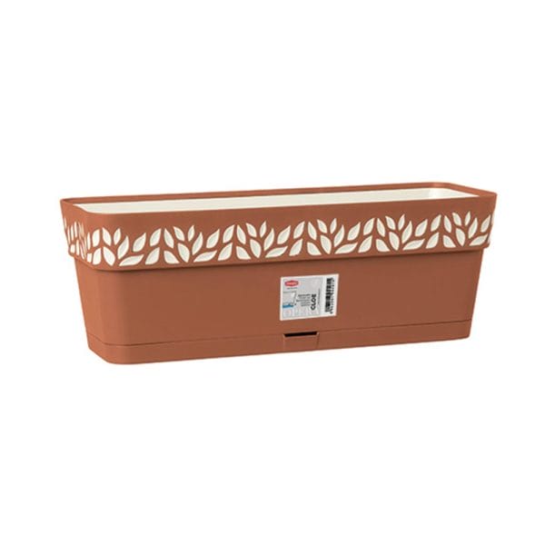 Maceta Grande Rectangular Italianas Interior Exterior Terracota 50 Cm