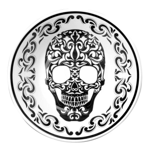 Plato Pozolero Ceramica Decorado Calavera 850 Ml Vencort - Image 4