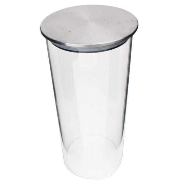 Frasco De Vidrio Liso Con Tapa De Acero 1500 Ml - Image 3