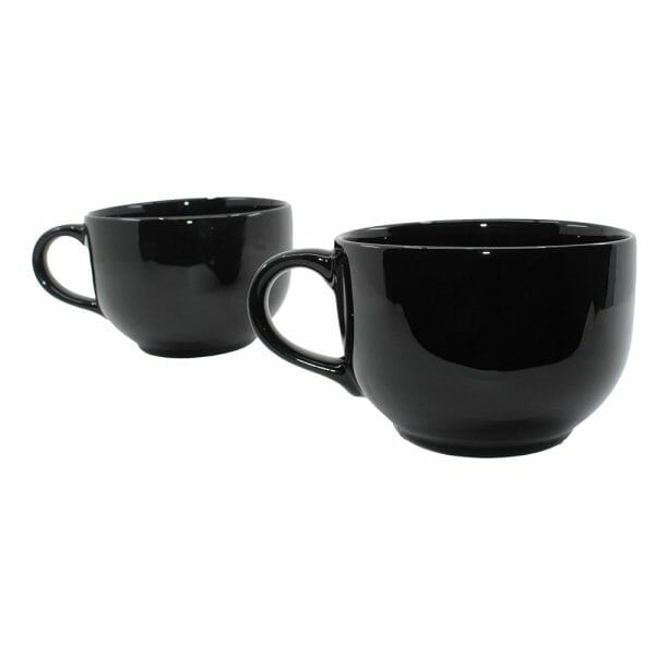 Taza De Cerámica Jumbo 740 Ml Negra