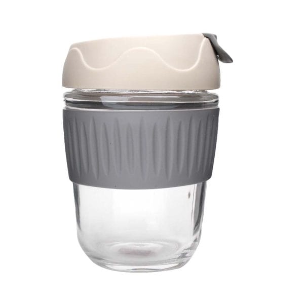 Vaso De Vidrio Con Tapa Y Manga De Silicon - Image 4