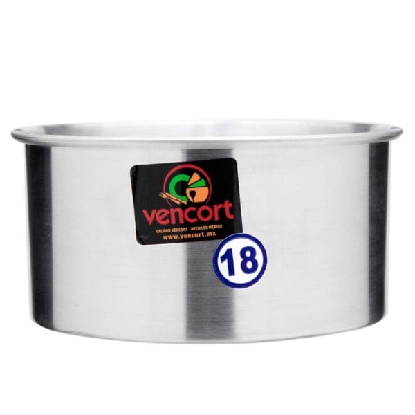 Molde Redondo Recto Alto De Aluminio 18 Cm / 2.5 Litros