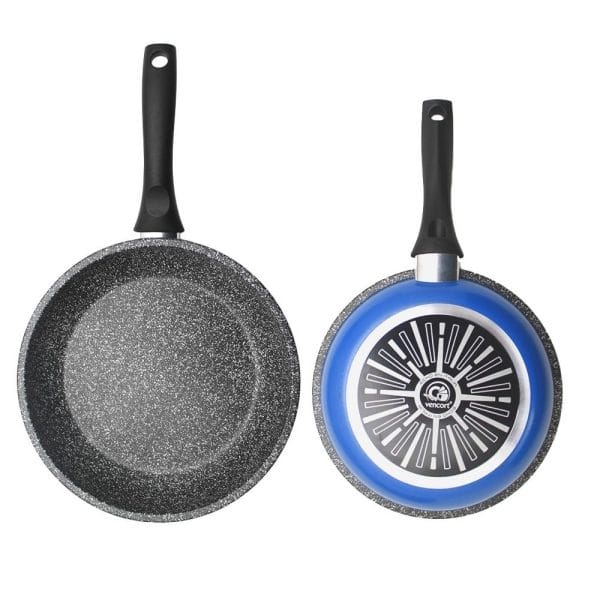 Sarten Con Antiadherente Granito Italiano Color Azul 30 Cm