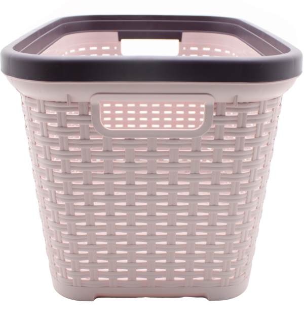 Canasta Organizadora Cesto Para Ropa Multiusos Plástico Blanco - Image 3