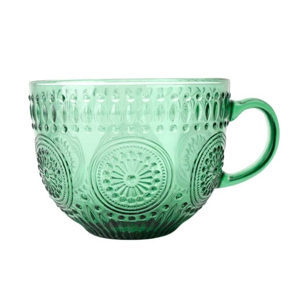 Juego De Tazas De Vidrio Jumbo 400 Ml