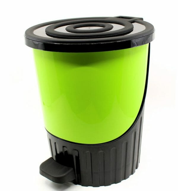 Bote de Basura Amarillo Con Pedal 8 lts
