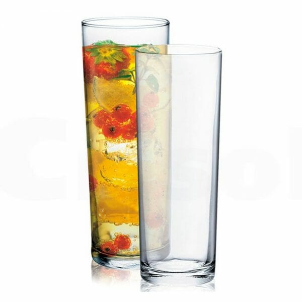 Juego de 24 Vasos Tubo Largo High Ball Vidrio 11 Oz