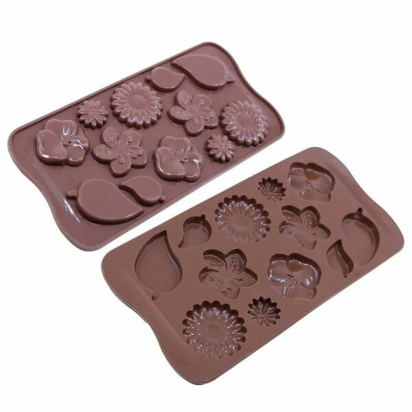 Molde de Silicón Para Flores de Chocolate 12 Flores