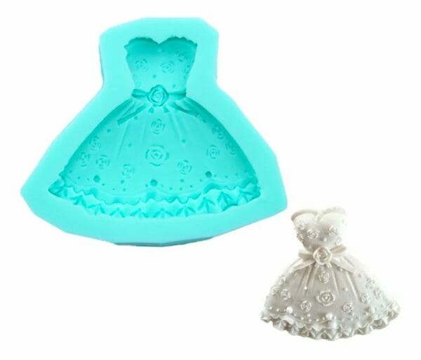 Molde de Silicón Para Vestido de Niña