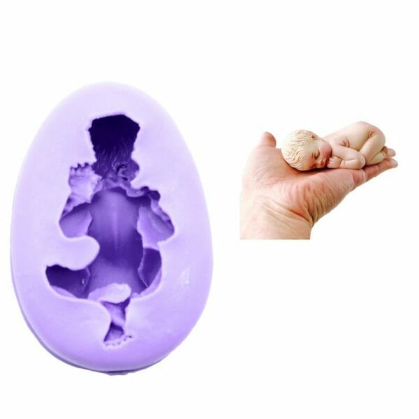 Molde De Silicón De Bebe