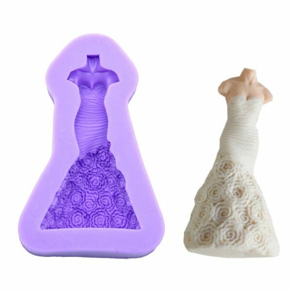 Molde de Silicón Vestido de Gala