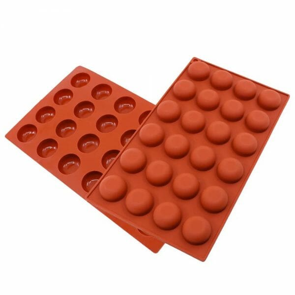 Molde de Silicon Para Chocolate Macarrones 24 cavidades