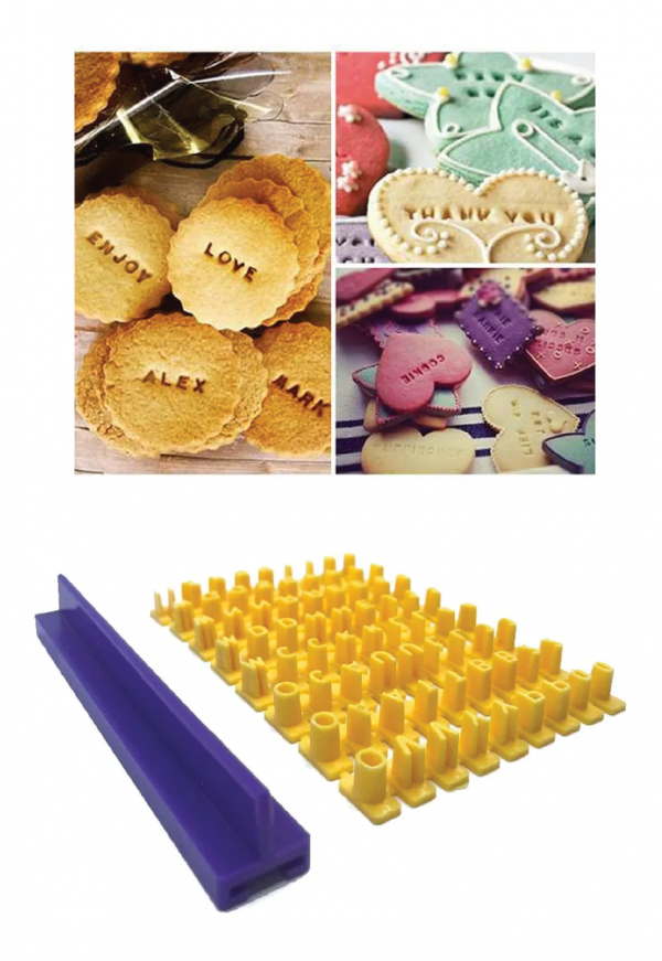 Molde Sello de Letras Para Galletas