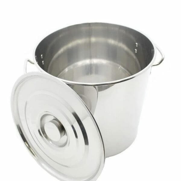 Olla de Acero Profesional con Tapa 15 lts