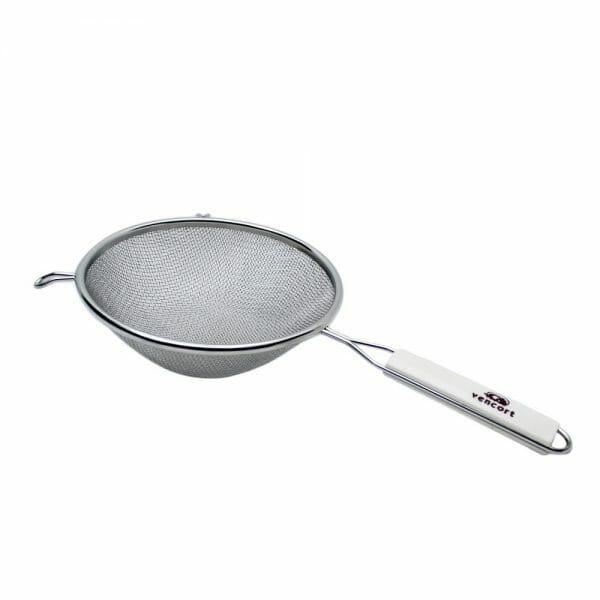 Coladera Doble Maya 20Cm Mango Plastico
