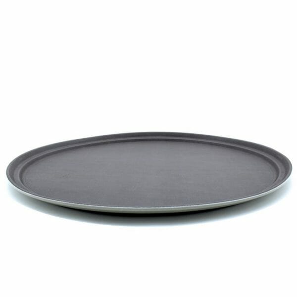 Charola para mesero ovalada de 68.5cm en fibra de vidrio antiderrapante