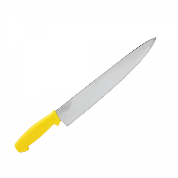 Cuchillo 12" Mango Amarillo Economico - Image 2