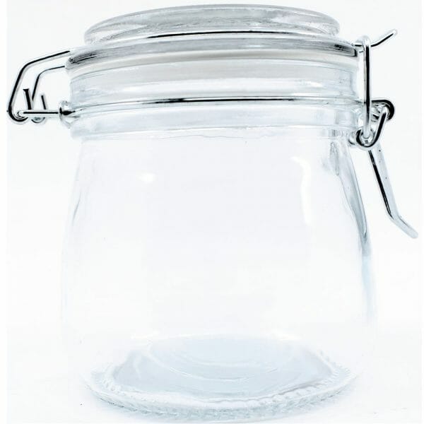 Juego 6 piezas Frasco con broche 350 ml