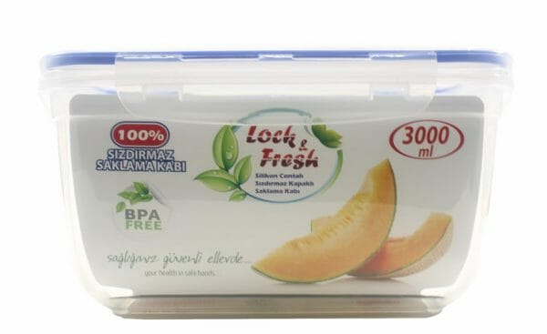 Hermetico Tupper Rectangular 3000 ml