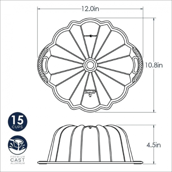 Molde Anniversary Para Pan y Gelatinas Nordicware - Image 3