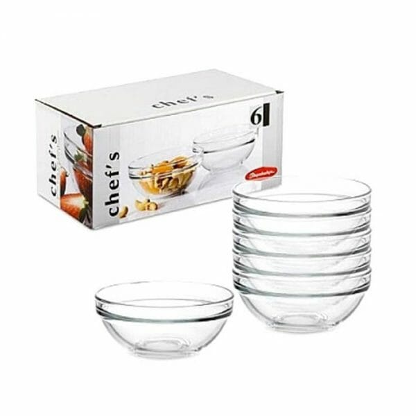 Juego de 6 Tazones de Vidrio 30 ml