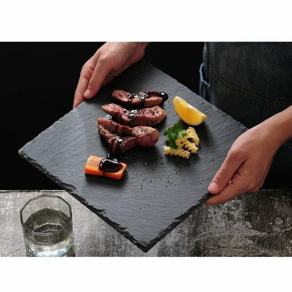 Plato de Piedra Pizarra Cuadrada 25 X 25 cm - Image 9