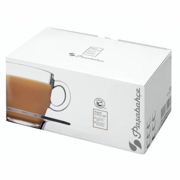 Juego 6 Tazas de Café con Plato 215 ml - Image 3
