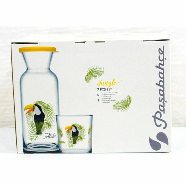 Juego de 7 Pzs Jarra y Vasos Jungle Pasabahce