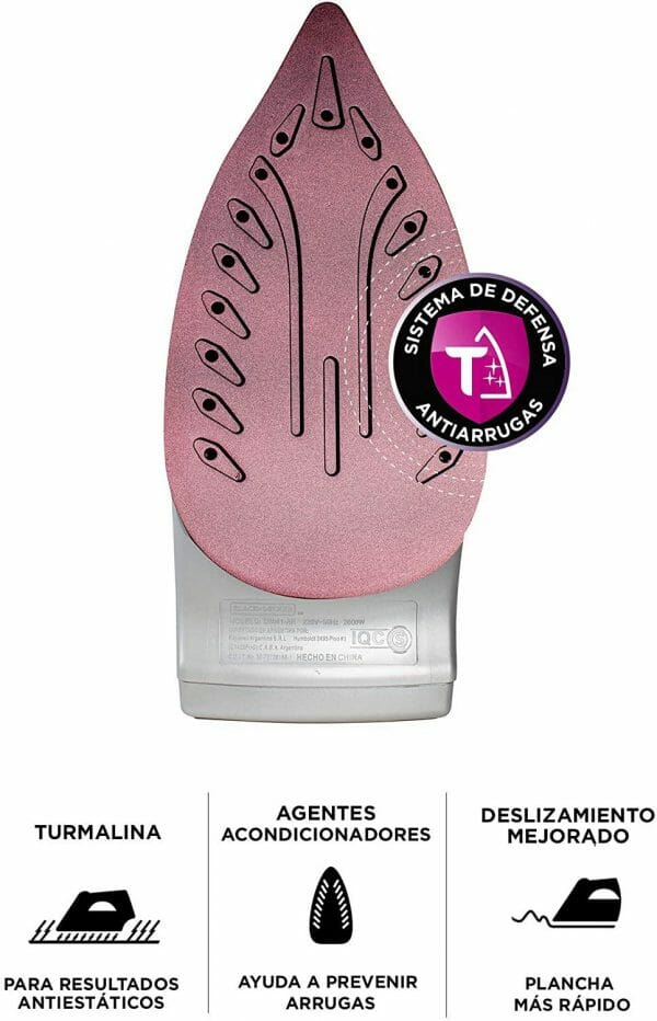 Plancha de Vapor Black and Decker Suela de titanio - Image 3