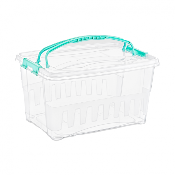 Caja Transparente Para Almacenamiento Con Agarradera 8 lts Carnival