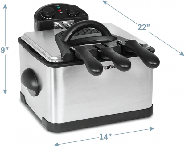 Freidora Electrica Elite Gourmet 1700 Watt 3.8 Litros - Image 3