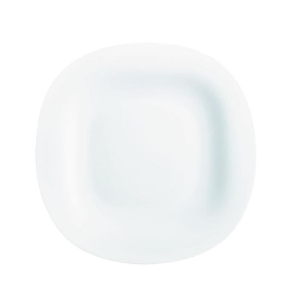 Juego de 6 Platos Vidrio Opal Para Postre Carine Blanco