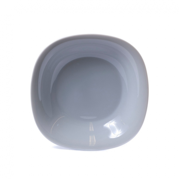 Juego de 6 Platos Hondos Soperos Vidrio Opal Gris - Image 3