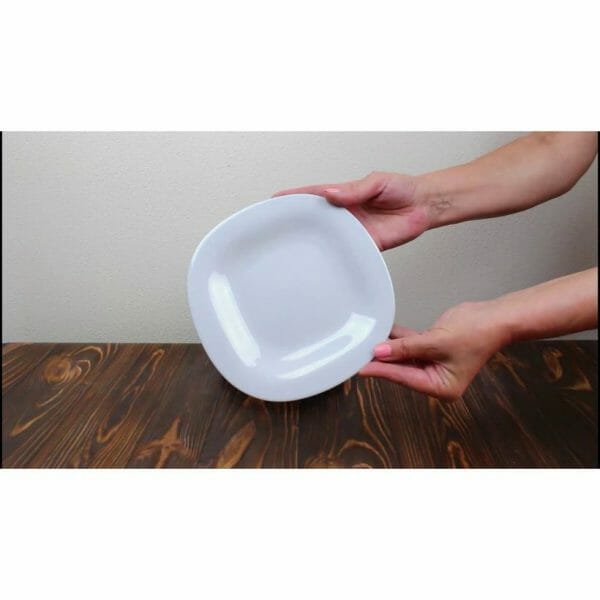 Juego de 6 Platos Vidrio Opal Para Postre Carine Gris - Image 3