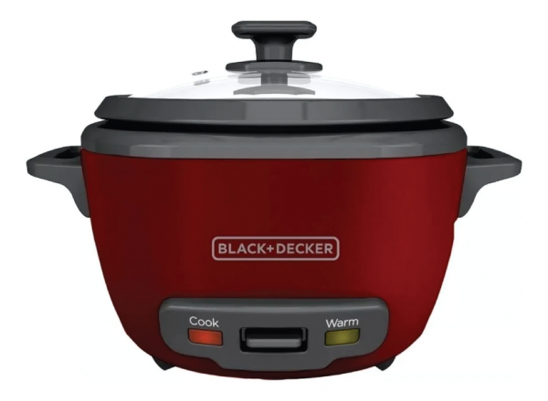 Arrocera Electrica Black And Decker Capacidad 14 Tazas Roja