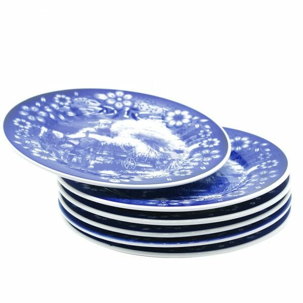 Vajilla Colheita de Cerámica Plato Hondo y Trinche 12 pzas - Image 2