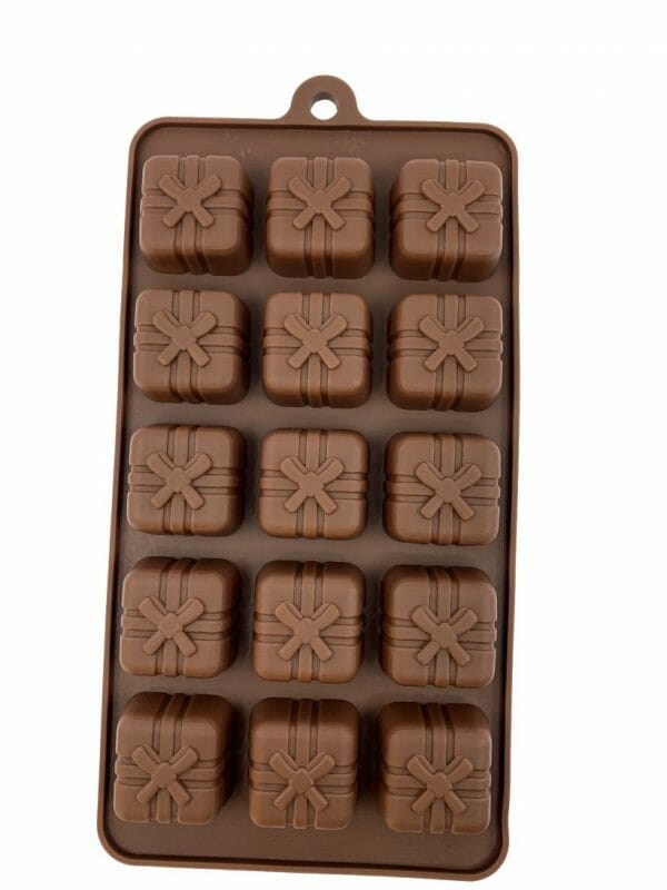 Molde de Silicón Regalos con Moño de Chocolate 15 Cavidades - Image 2