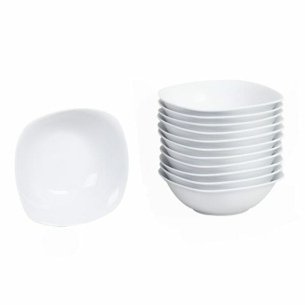 Tazón Cuadrato 6" Porcelana 300 ml - Pack de 12 Pzs - Image 2
