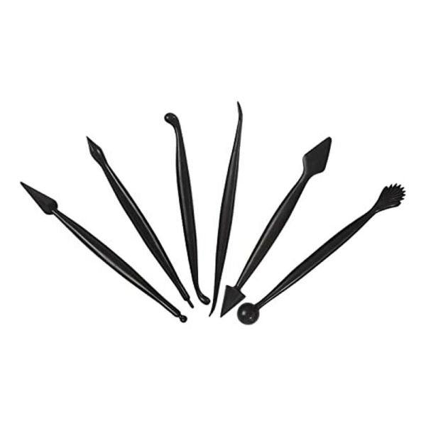 Set 6 Estacas Black Para Fondant