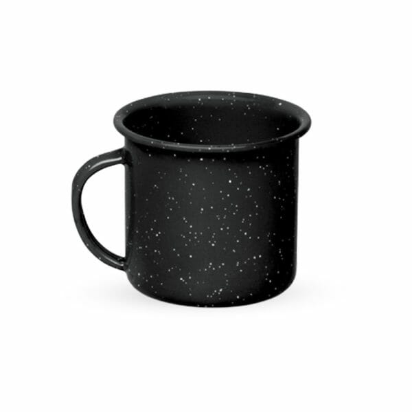 Pocillo Taza De Peltre Negro Jaspeado 85 Ml