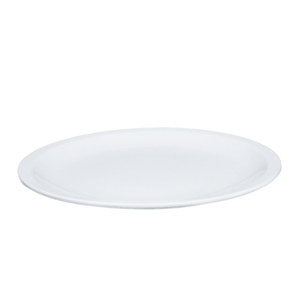 Plato Trinche Melamina Blanca 24 cm - Image 3