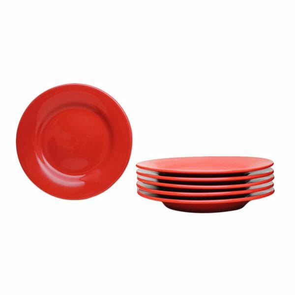 Plato Trinche De Cerámica Rojo 26 Cm - Image 3